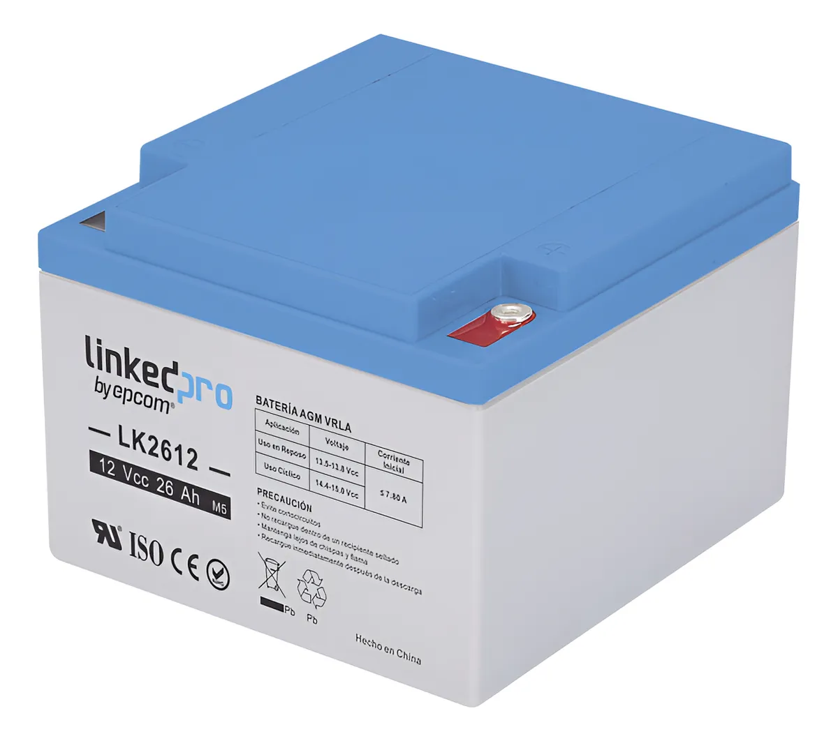 bateria LINKEDPRO 12 Vcc, 26 Ah